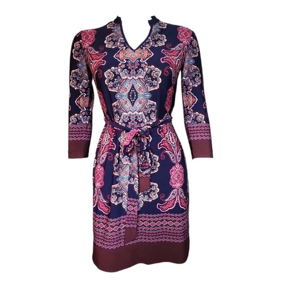 DM Collection Dresses & Skirts - DM Collection Dress Womens Size 4P 4 Petite Jeraldine Jersey Stitch Fix Blue New
